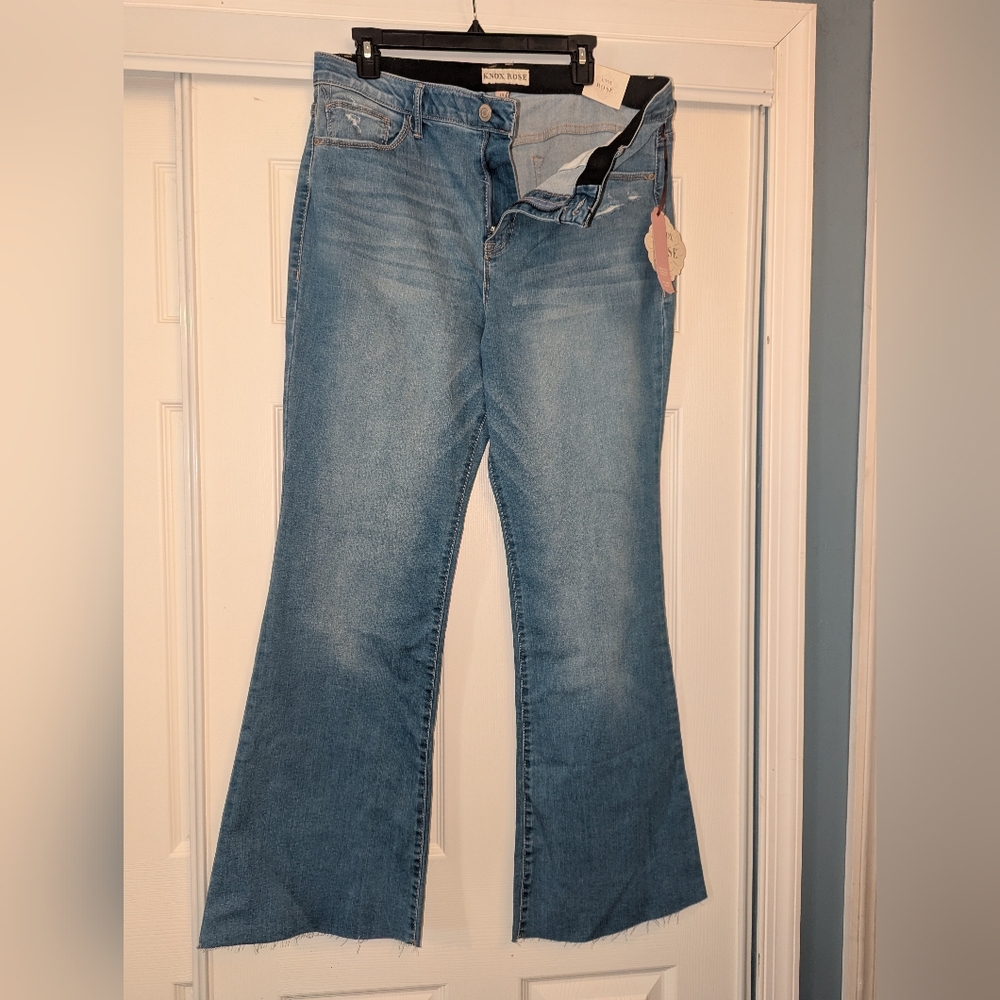 Knox Rose High Rise Bootcut Jeans - Blue